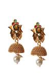 Tanirika Temple Heritage Kemp Necklace Set with Pearls