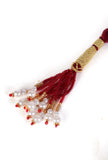Nayantara Temple Heritage Kemp Necklace Set with Pearls