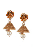 Nayantara Temple Heritage Kemp Necklace Set with Pearls
