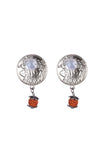 Spiritual Shield Studs with Rudraksha