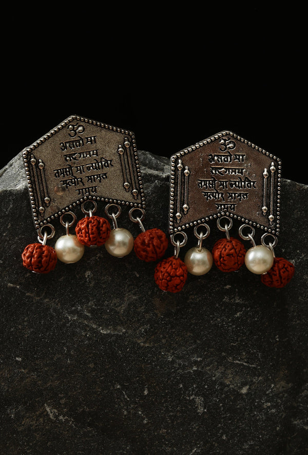Ved Vaani Rudraksha Earrings