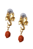 Vakratunda Rudraksha Earrings