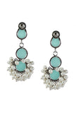 Emerald Dewdrop Chandbali Earrings