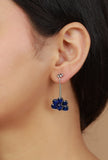 Azure Blossom Drop Bugadi Earrings