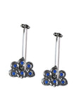 Azure Blossom Drop Bugadi Earrings