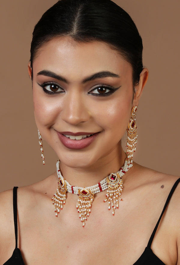 Noor-e-Laal Pearl Set