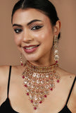 Rajwada Ruby Jhumar Choker