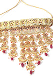 Rajwada Ruby Jhumar Choker