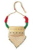 Rajwadi Emerald Beaded Choker Set