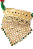 Rajwadi Emerald Beaded Choker Set