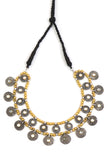 Zeenat Royale Oxidised Coin Necklace Set