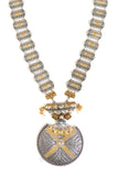 Rajsi Mandala Antique Oxidized Statement Necklace
