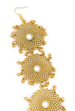 Royal Punjabi Heritage Golden Filigree Bridal Parandi Hair Accessory