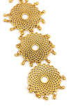 Royal Punjabi Heritage Golden Filigree Bridal Parandi Hair Accessory