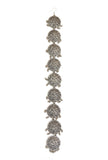 Maharani Pushpa Royal Antique Silver Floral Parandi