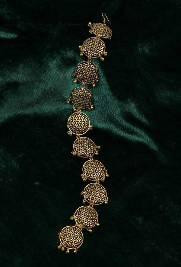 Maharani Kanak Royal Antique Gold Filigree Parandi