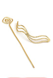Fluid Harmony Gold Brass Juda pin