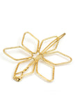 Flora Frame Gold Brass Juda pin