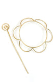 Auric Floral Halo Brass Juda Pin