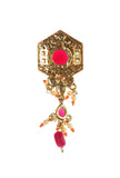 Riwaayat Hexagon Kundan Earrings
