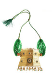Rajwadi Green Beaded Statement Haar