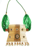 Rajwadi Green Beaded Statement Haar