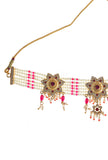Temple Pink Pearl Necklace