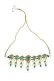 Ethnic Emerald Drop Necklace Set