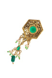 Ethnic Emerald Drop Necklace Set