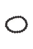 Black Onyx ID Chain Magnetic Clasp Bracelet Set of 3