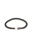 Black Onyx ID Chain Magnetic Clasp Bracelet Set of 3