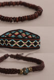 Bohemian Wood & Turquoise Bracelet Collection Unisex