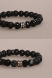 Midnight Onyx Energy Bracelet Set Of 2 For Men