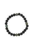 Onyx & African Turquoise Natural Stone Bracelet Duo