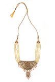 Regal Ruby Pearl Antique Necklace Set
