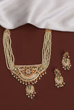 Regal Emerald Pearl Antique Necklace Set