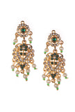 Regal Emerald Pearl Antique Necklace Set