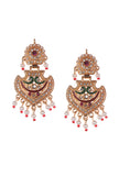 Royal Peacock Ruby Pearl Heritage Necklace Set