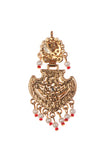 Royal Peacock Ruby Pearl Heritage Necklace Set