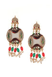 Rajwada Peacock Pearl Statement Necklace Set