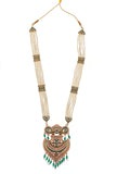 Rajsi Emerald Pearl Pendant Necklace Set