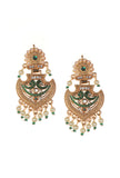 Rajsi Emerald Pearl Pendant Necklace Set