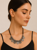 Sikka German Silver Statement Necklace