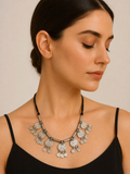 Nazm German Silver Necklace