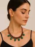 Harit Ghungroo Beaded Necklace