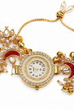 Royal Pearl Embellished Designer Watch Bracelet