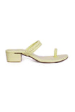 Cream White Knotted Cruelty Free Leather Sandals