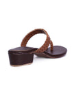 Women’s Coffee Brown Knotted Sandals – Perfect for Summer & Travel