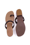 Stylish Black Vegan Leather Sandals – Perfect for Any Occasion