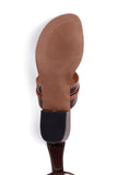 Emilia Brown Cruelty Free Leather Heels Sandals